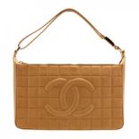 Beige Leather Chocobar Handbag, Chanel