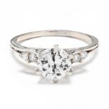 18KT White Gold and Diamond Ring