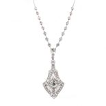Edwardian Platinum and Diamond Necklace