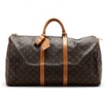 Monogram Canvas Duffel Bag, Keepall 55, Louis Vuitton