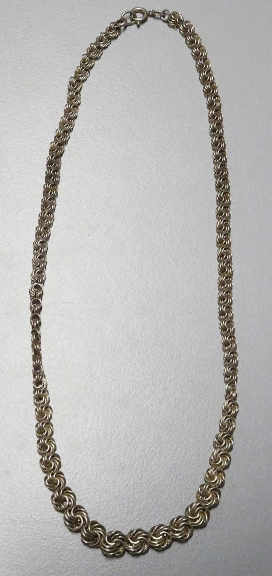 Silberkette, Länge ca. 46 cm. Gewicht ca. 19,1 grSilver necklace, length about 46 cm. Weight approx.