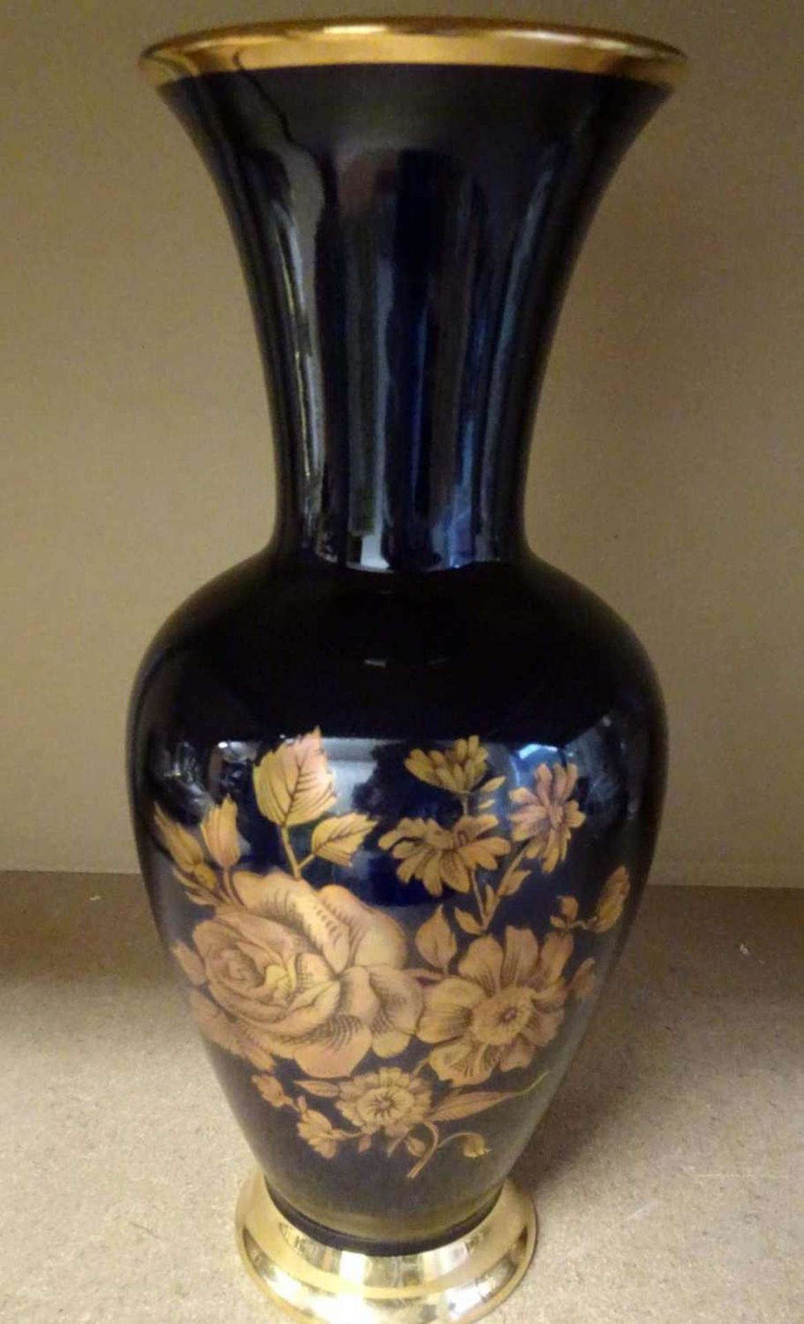 KPM, Royal Porzellan Vase, Handarbeit. Echt Kobalt. Höhe ca. 28 cm. Guter Zustand.KPM, Royal