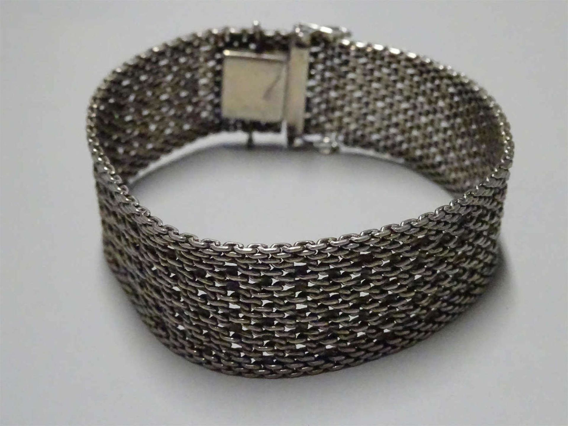 1 Silberarmband, Länge ca. 18,5 cm, Gewicht ca. 26,1 gr1 silver bracelet, length approx 18.5 cm,