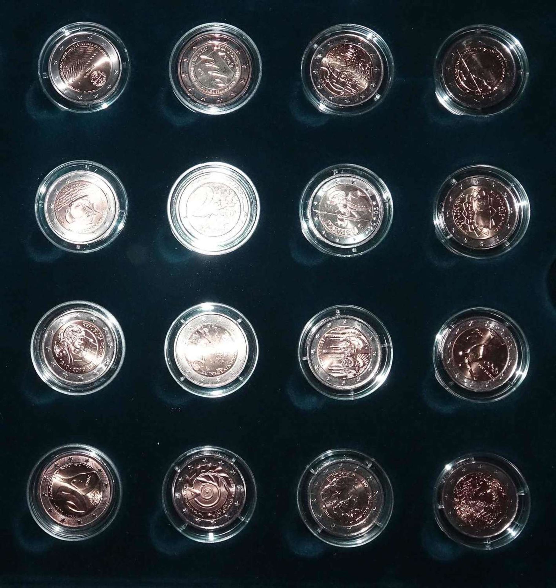 Europa - schönes Lot 2 Euro Münzen, meist unzirkuliert, insgesamt 16 Stück. Bitte besichtigen.Europe - Bild 2 aus 2