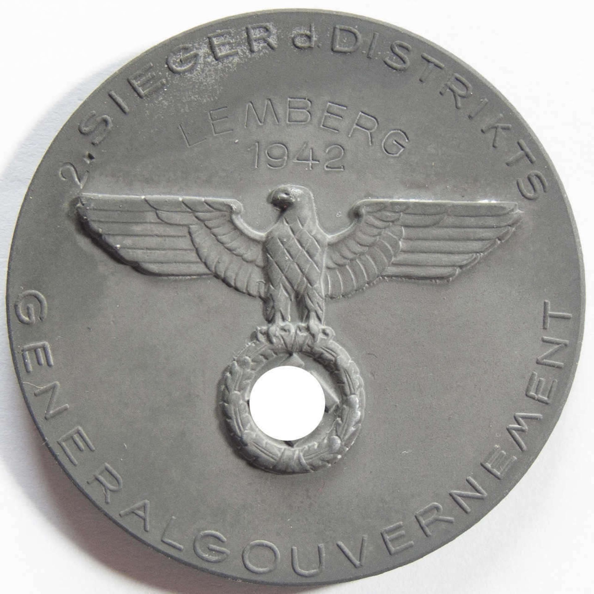Siegermedaille 1942, Offizielle Siegermedaille, 2. Sieger d. Distrikts Generalgouvernements