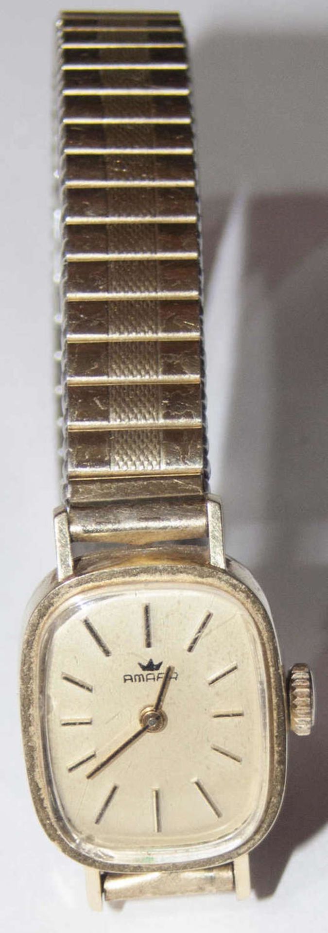 Damenarmbanduhren, Amara, 585er Goldgehäuse mit Flexarmband.Ladies' wristwatches, Amara, 585 gold