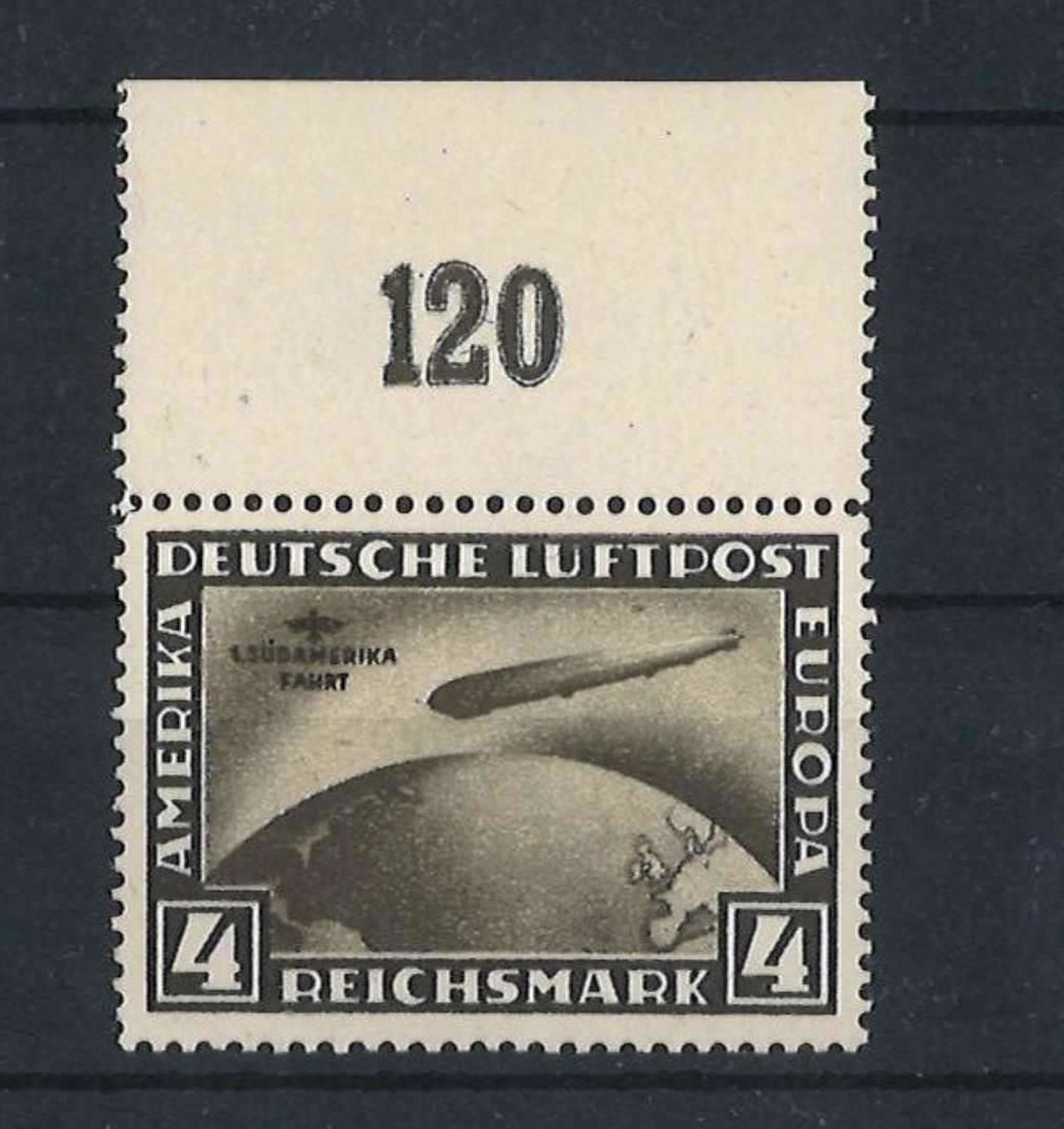 Dt. Reich 1930, Mi 439 x, Graf Zeppelin Südamerikafahrt, postfrischDt. Empire 1930, Michel 439 x,