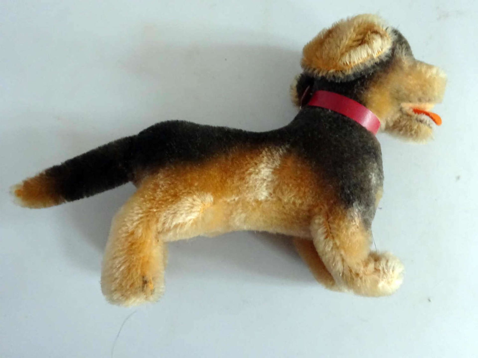 alter Steiff Hund "Dackel Beppo", mit silbernem Knopf. Ca. 60er Jahre. Guter Zustand.old Steiff - Bild 3 aus 3