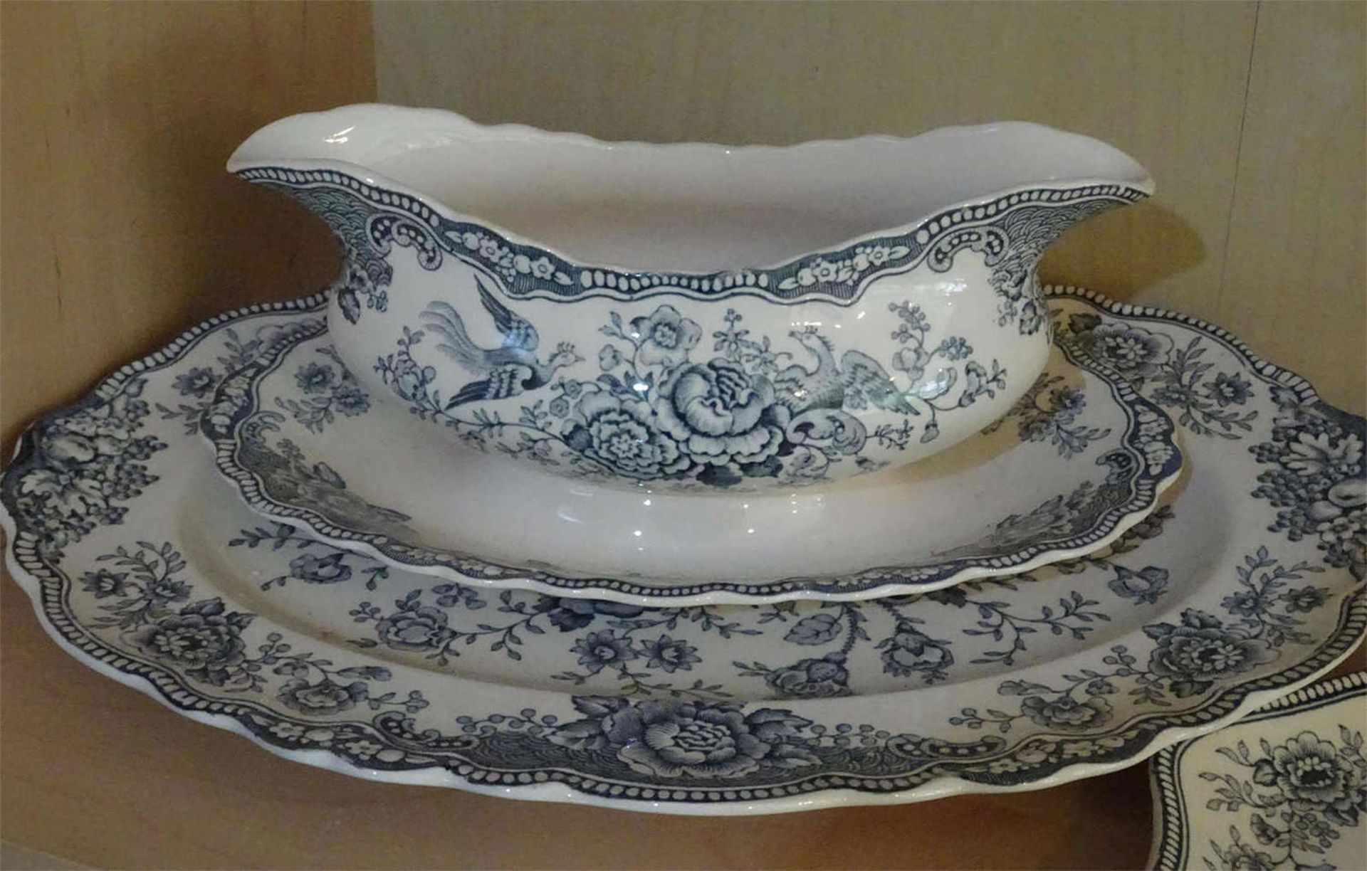 Resteservice English Ironstone Bristol Crown Ducal, Made in England, bestehend aus 3 Speiseteller, 2 - Bild 2 aus 3