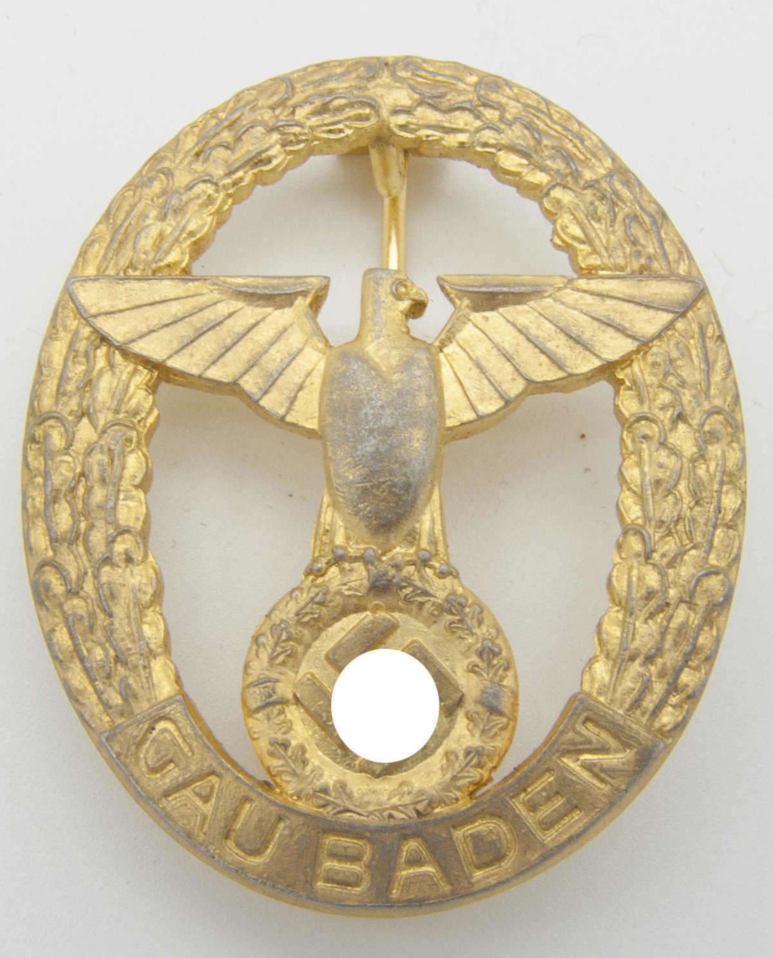 2. Weltkrieg, Abzeichen Gau -Baden, SammleranfertigungWW2, Badge Gau bathing, collector's