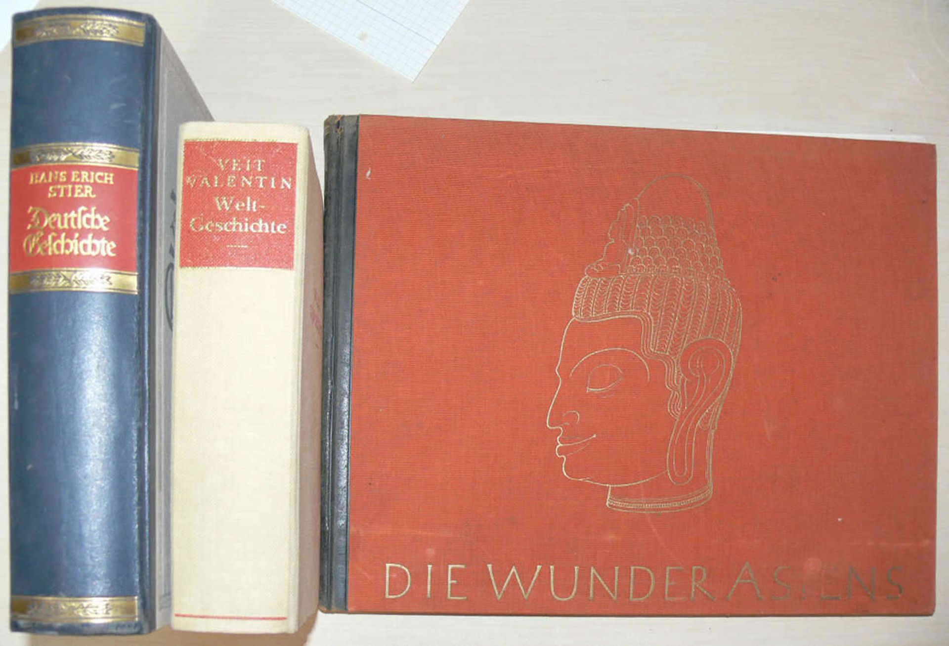 Konvolut Geschichts - Bücher: 1. Veit Valentin - Weltgeschichte. 2. Hans Erich Stier - Deutsche