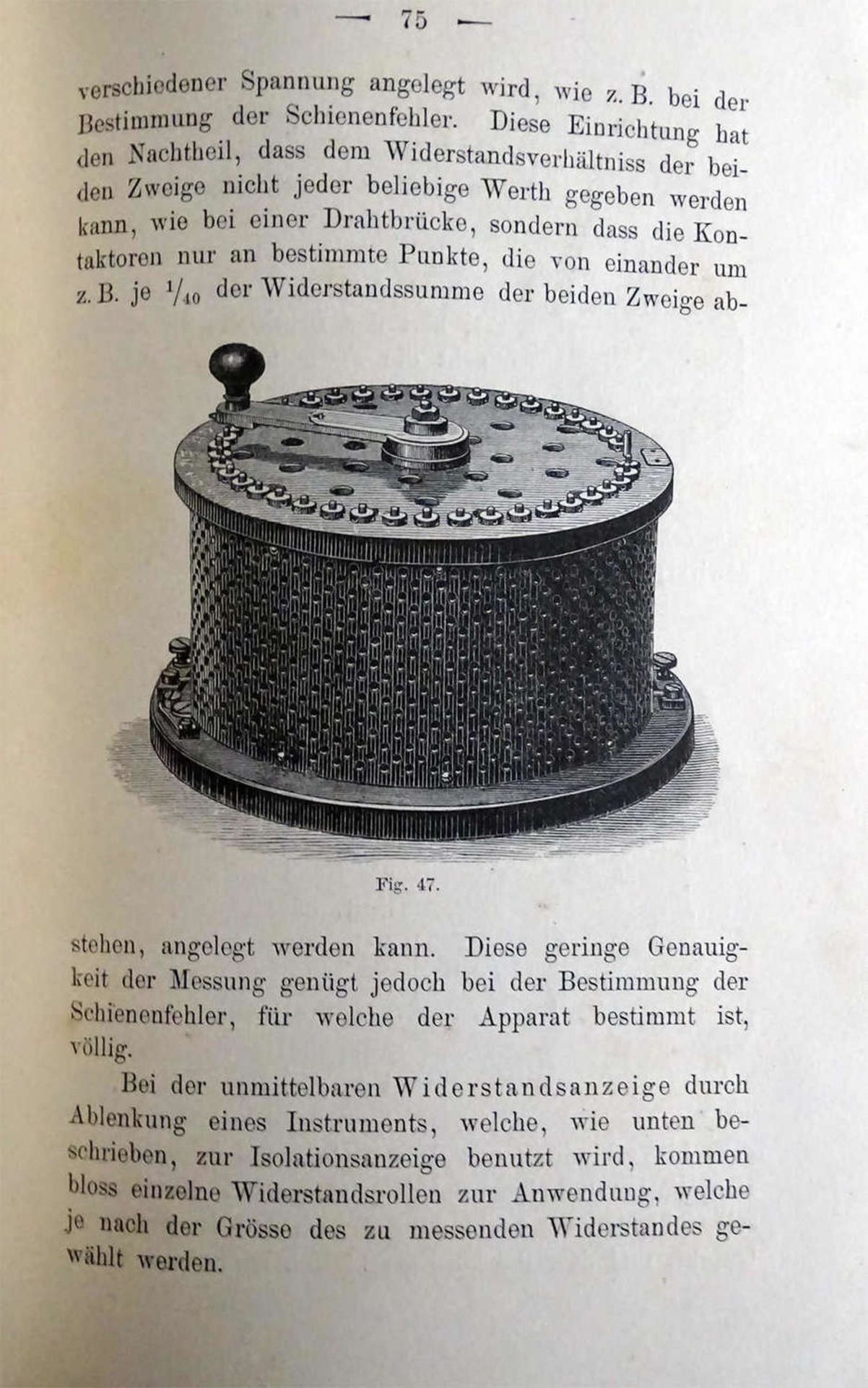 Dr. O. Fröhlich, Über Isolations- und Fehlerbestimmungen an elektrischen Anlagen, 1906Dr. O. - Bild 2 aus 3