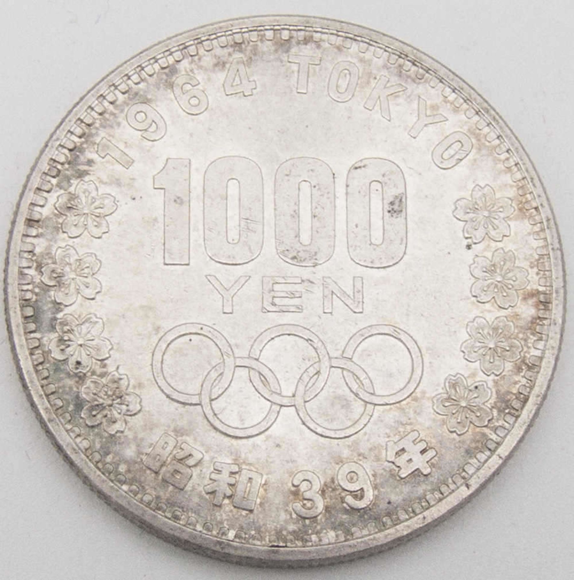 Japan 1964, 1000 Yen - Silbermünze. Erhaltung: vz.Japan 1964, 1000 yen - silver coin. Condition: