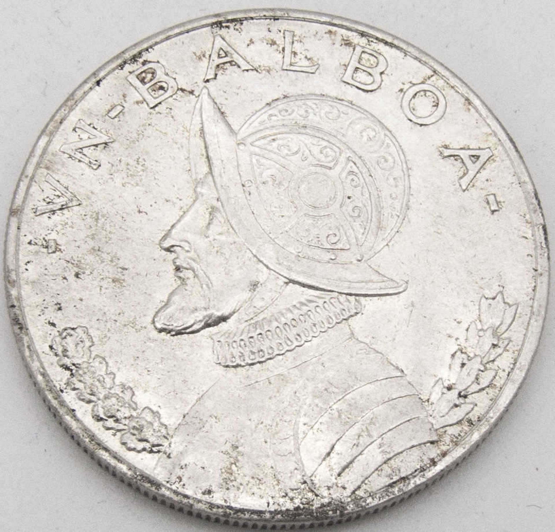 Panama 1947, 1 Balboa - Silbermünze. Erhaltung: vz.Panama 1947, 1 Balboa - silver coin. Condition: