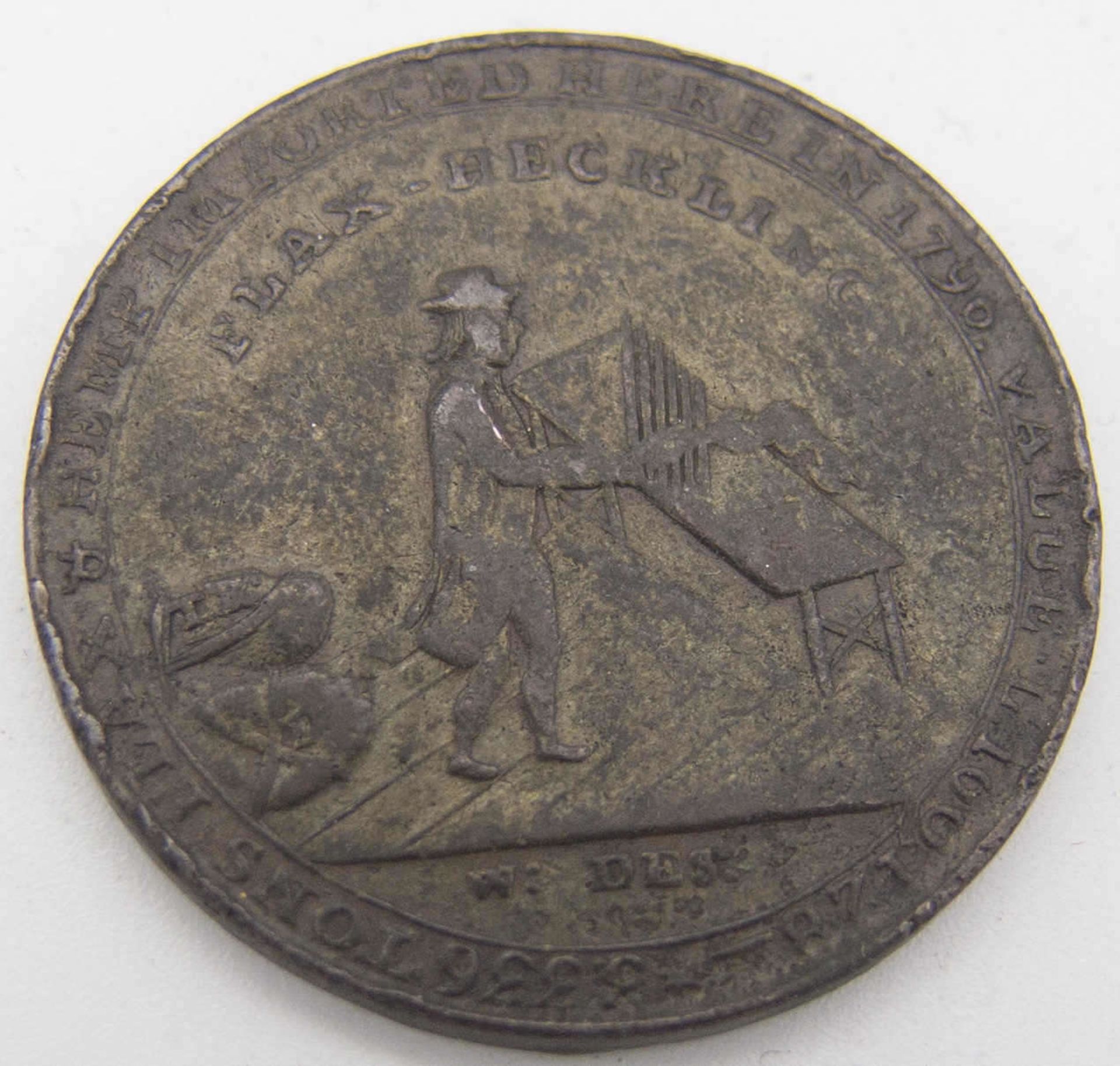 Schottland Dundee, halfpenny Token 1797, Dudhope Castle. Erhaltung: vz.Scotland Dundee, halfpenny