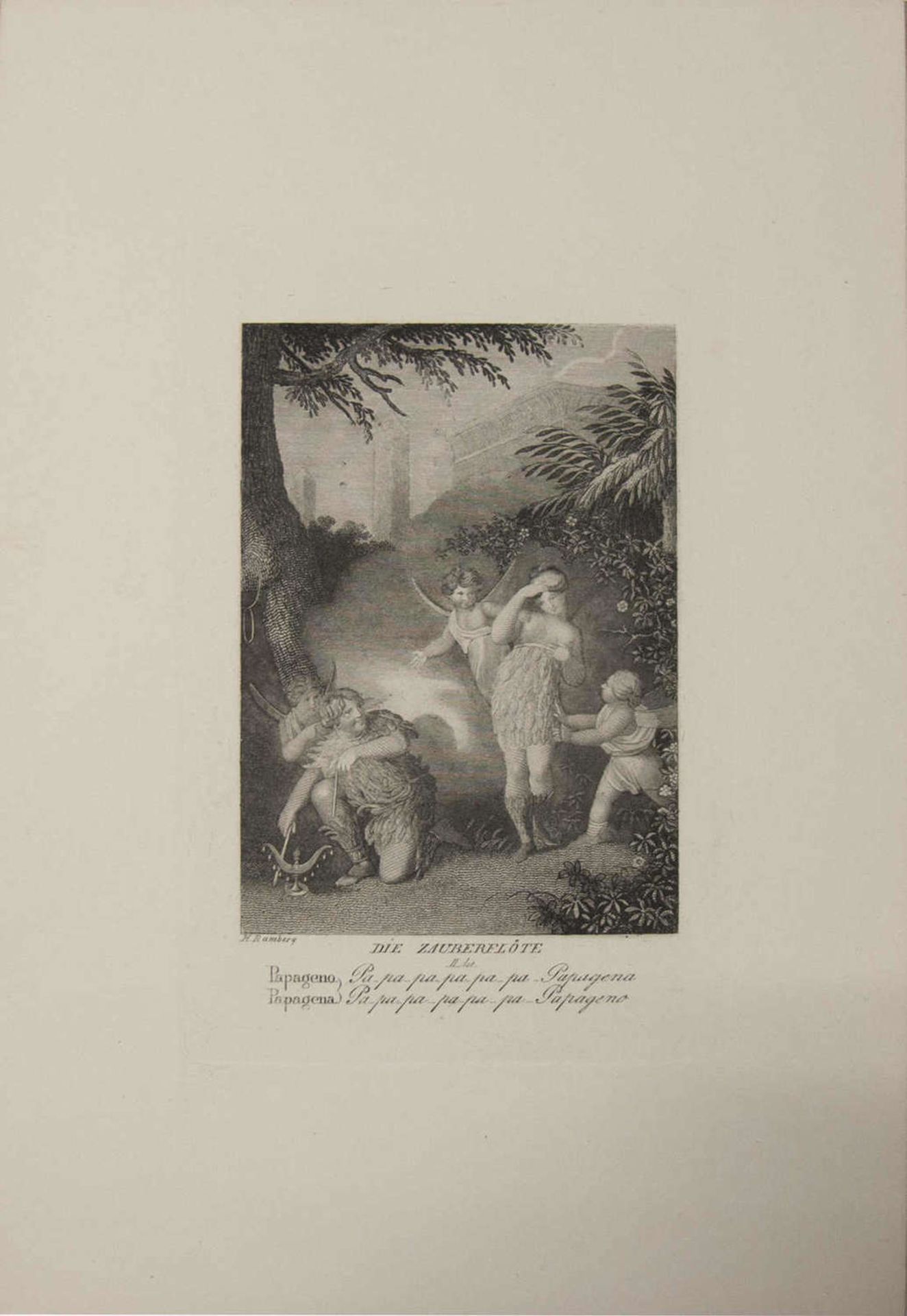 Konvolut Drucke, Buch - Illustrationen, Zeichnungen etc. Dabei Johann Heinriche Lips, "Une Groupe de - Image 3 of 14