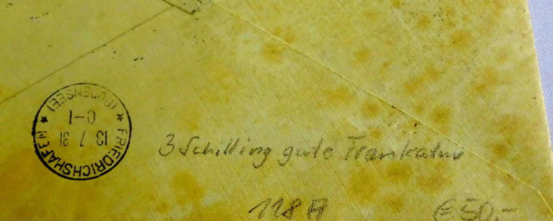 Zeppelinbrief Österreichfahrt, Rückfahrt mit 3 Schilling. Sieger 118AZeppelin letter Austria trip, - Bild 2 aus 2