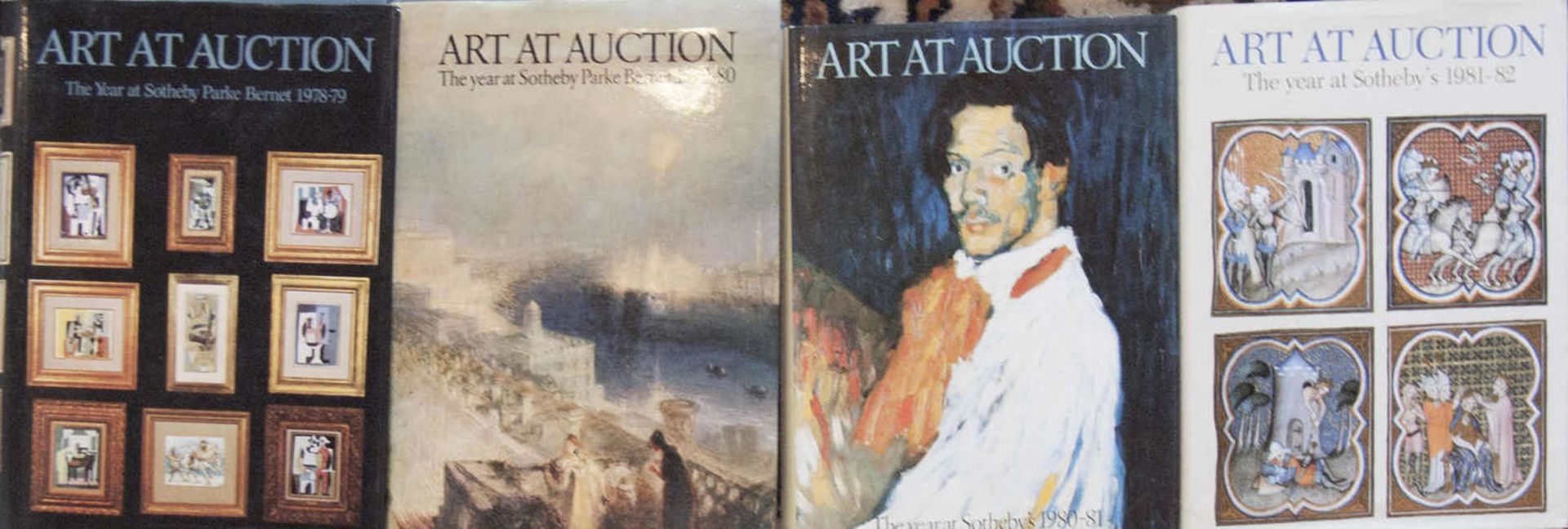 Vier Auktionskataloge, Art at Auction, Sotheby, 1978/79, 1979/80, 1980/81 und 1981/82. Guter