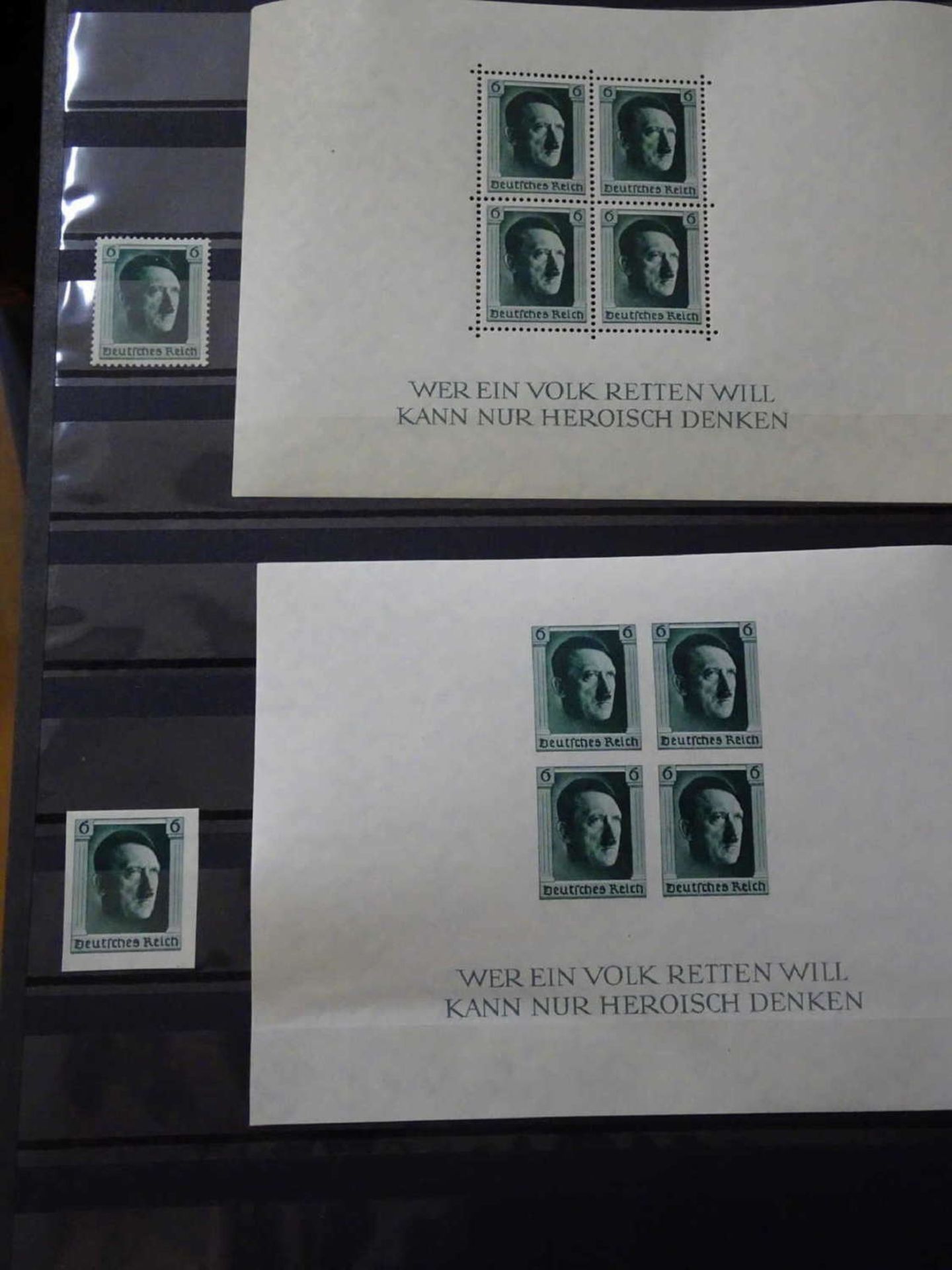 Dublettenalbum Bayern, Deutsches Reich. Hoher Michelwert, alle Erhaltungen. Durch falsche Lagerung - Bild 10 aus 11