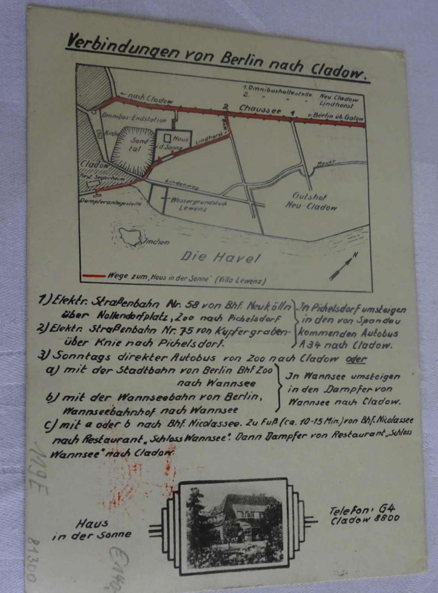 Zeppelinkarte "Polarfahrt". frankriert mit Ef. 1 RM Polarfahrt Sieger 119 EZeppelin map " - Bild 2 aus 2