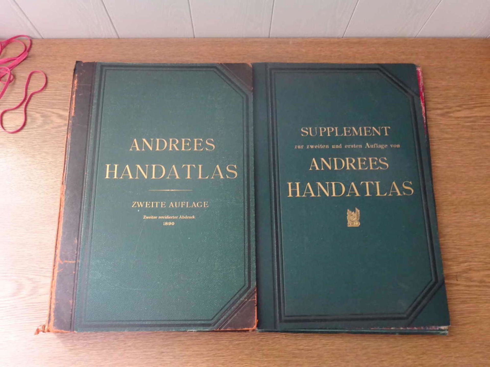 Andrees Handatlas, Zweite Auflage, Zweiter revidierter Abdruck 1890, sowie Supplement zur zweiten