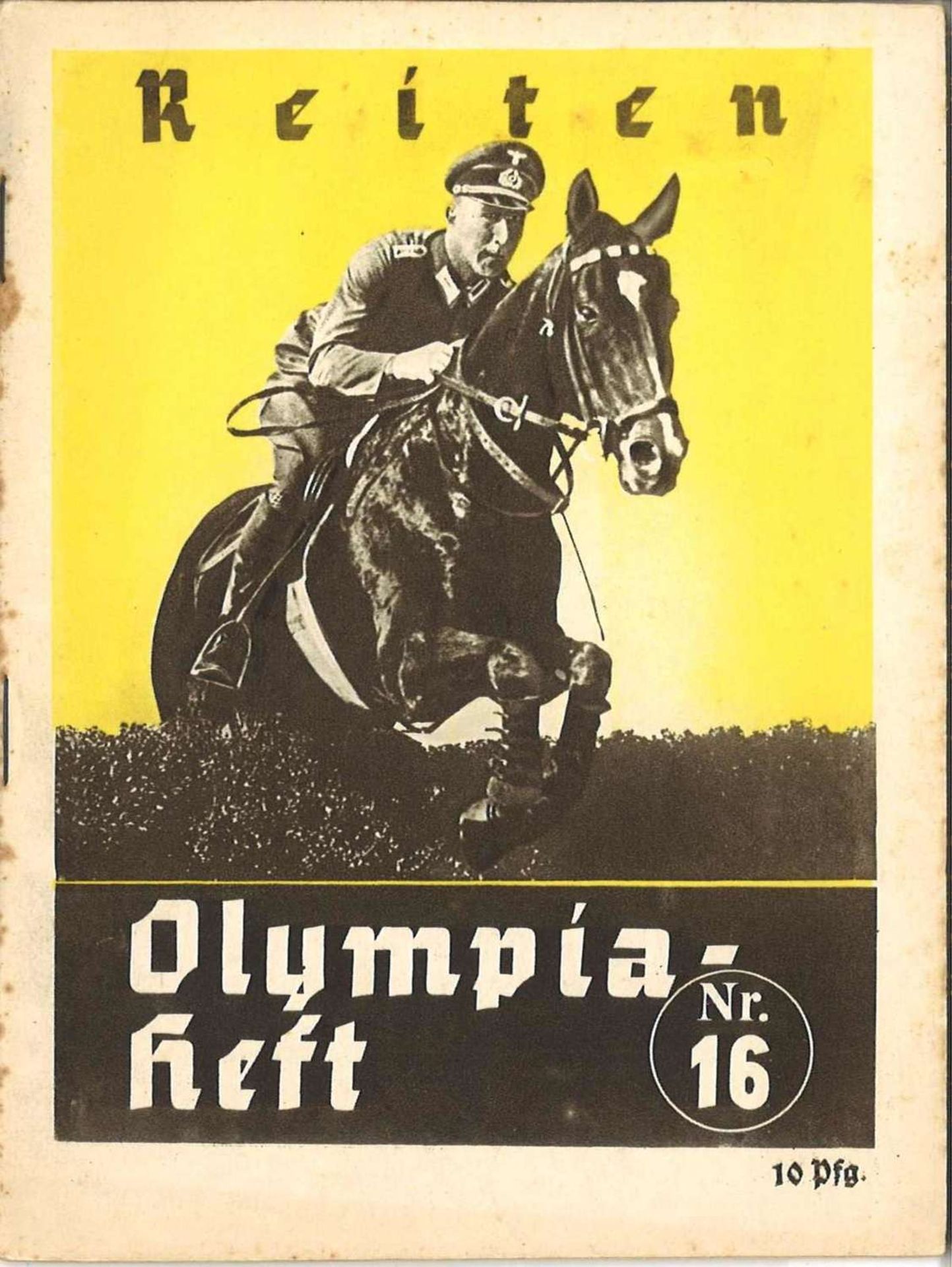 Berlin 1936, Olympia Heft, 32 Seiten, Reiten Nr. 16Berlin 1936, Olympia Heft, 32 pages, riding No.