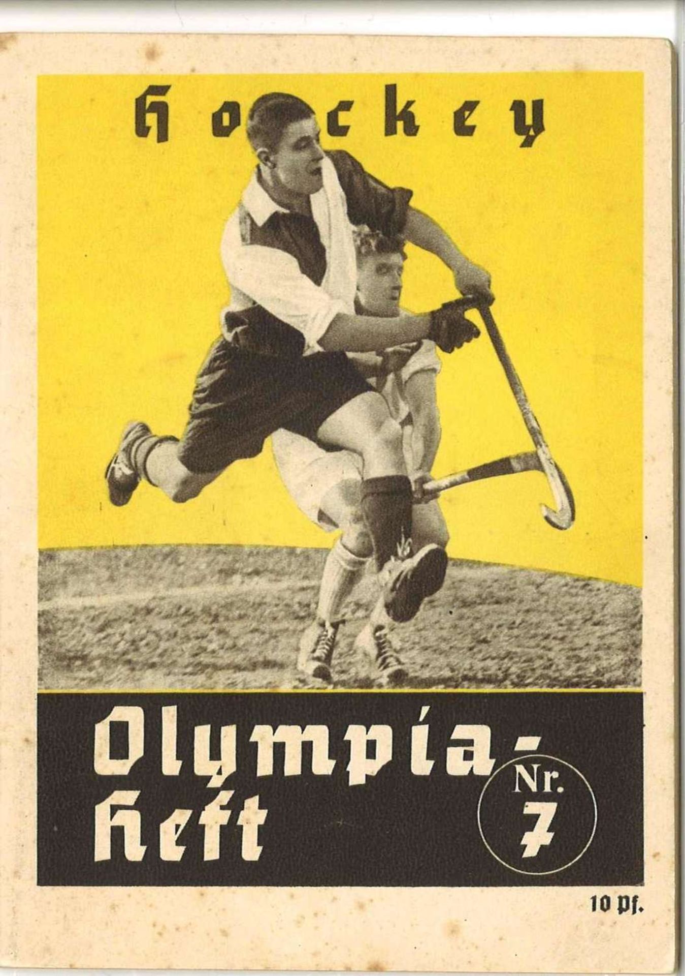 Berlin 1936, Olympia Heft, 32 Seiten, Hockey Nr. 7Berlin 1936, Olympics booklet, 32 pages, Hockey