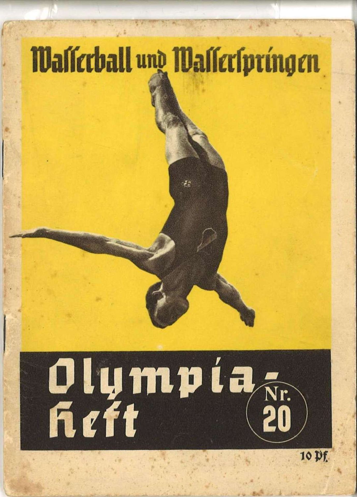 Berlin 1936, Olympia-Heft, 32 Seiten, Wasserball und Wasserspringen Nr. 20Berlin 1936, Olympic