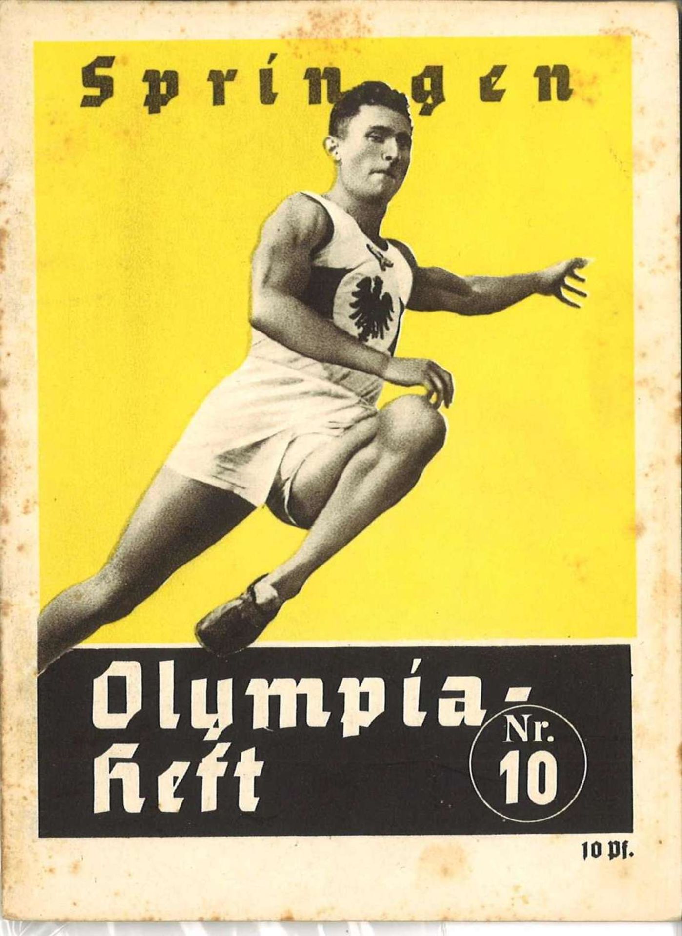 Berlin 1936, Olympia-Heft, 32 Seiten, Springen Nr. 10Berlin 1936, Olympics booklet, 32 pages,