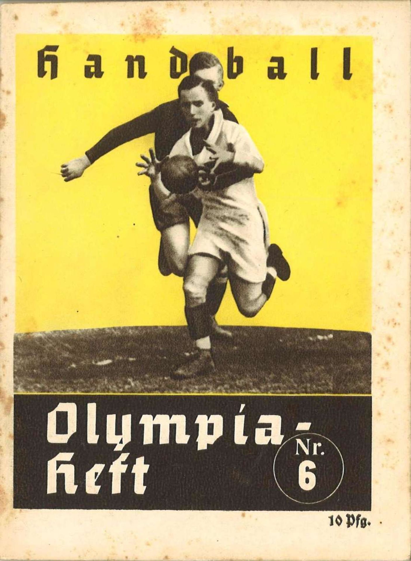 Berlin 1936, Olympia Heft, 32 Seiten, Handball Nr. 6Berlin 1936, Olympics booklet, 32 pages,