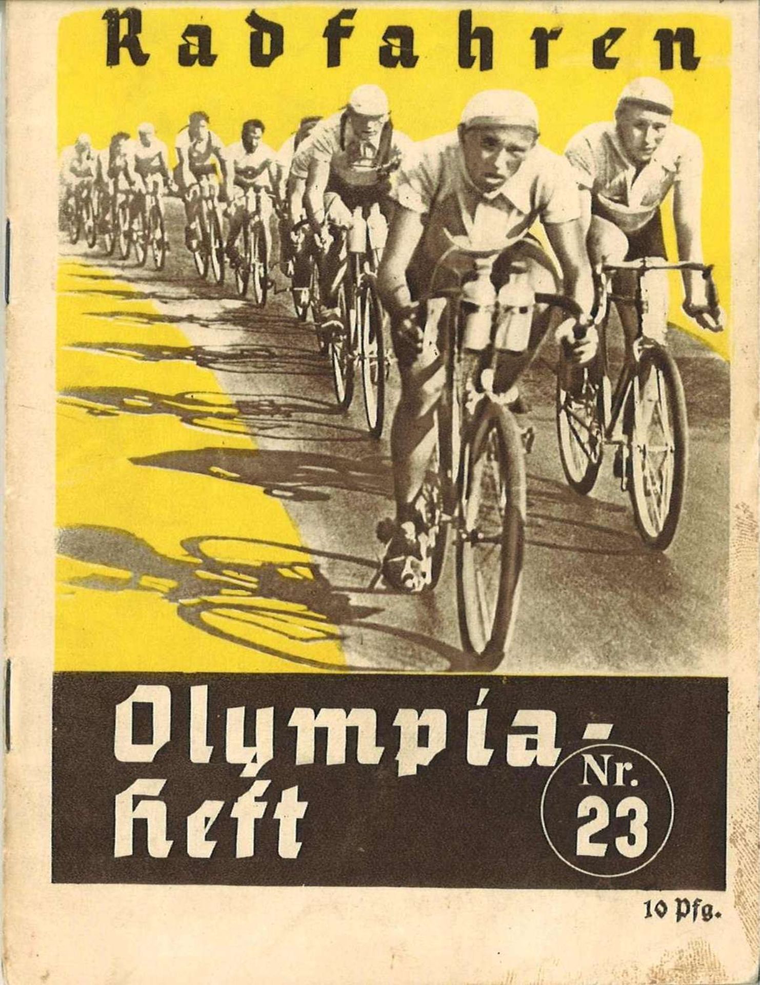 Berlin 1936, Olympia-Heft, 32 Seiten, Radfahren Nr. 23Berlin 1936, Olympics booklet, 32 pages,