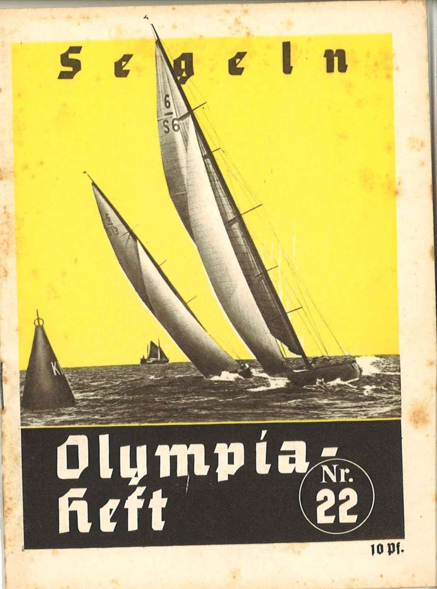 Berlin 1936, Olympia-Heft, 32 Seiten, Segeln Nr. 22Berlin 1936, Olympic booklet, 32 pages, sailing