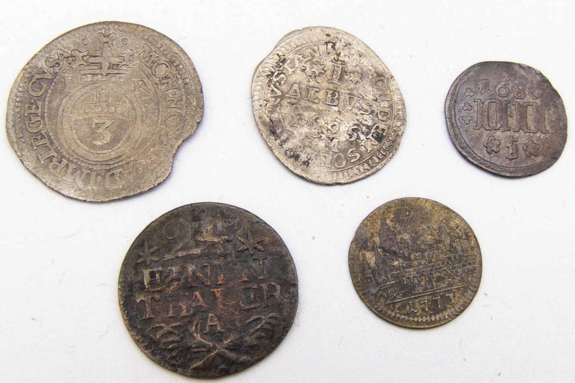 Altdeutschland, Lot Silbermünze, bestehend aus Brandenburg-Ansbach 1623, Groschen. Marktgraf Joachim