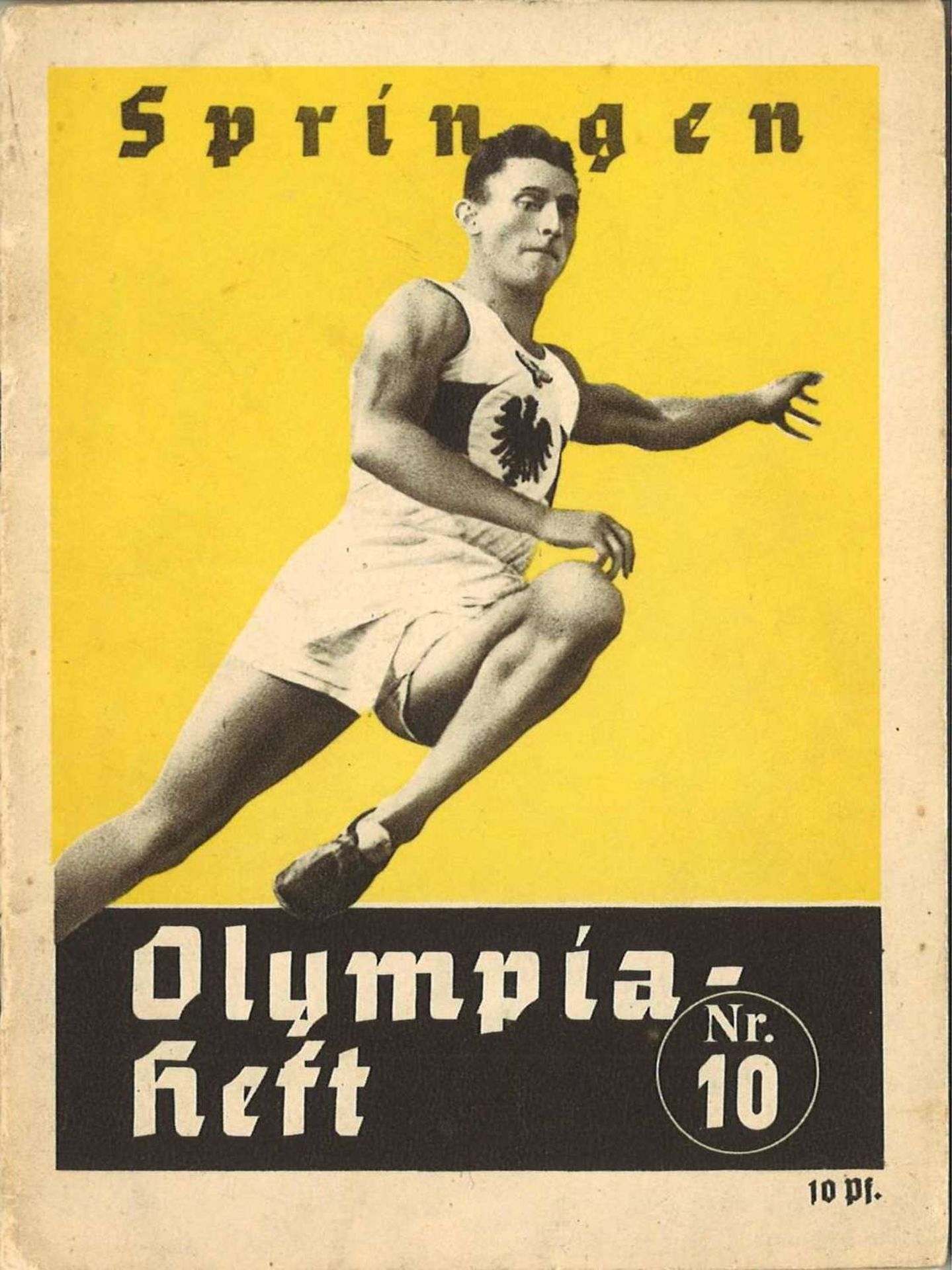 Berlin 1936, Olympia Heft, 32 Seiten, Springen Nr. 10Berlin 1936, Olympics booklet, 32 pages,