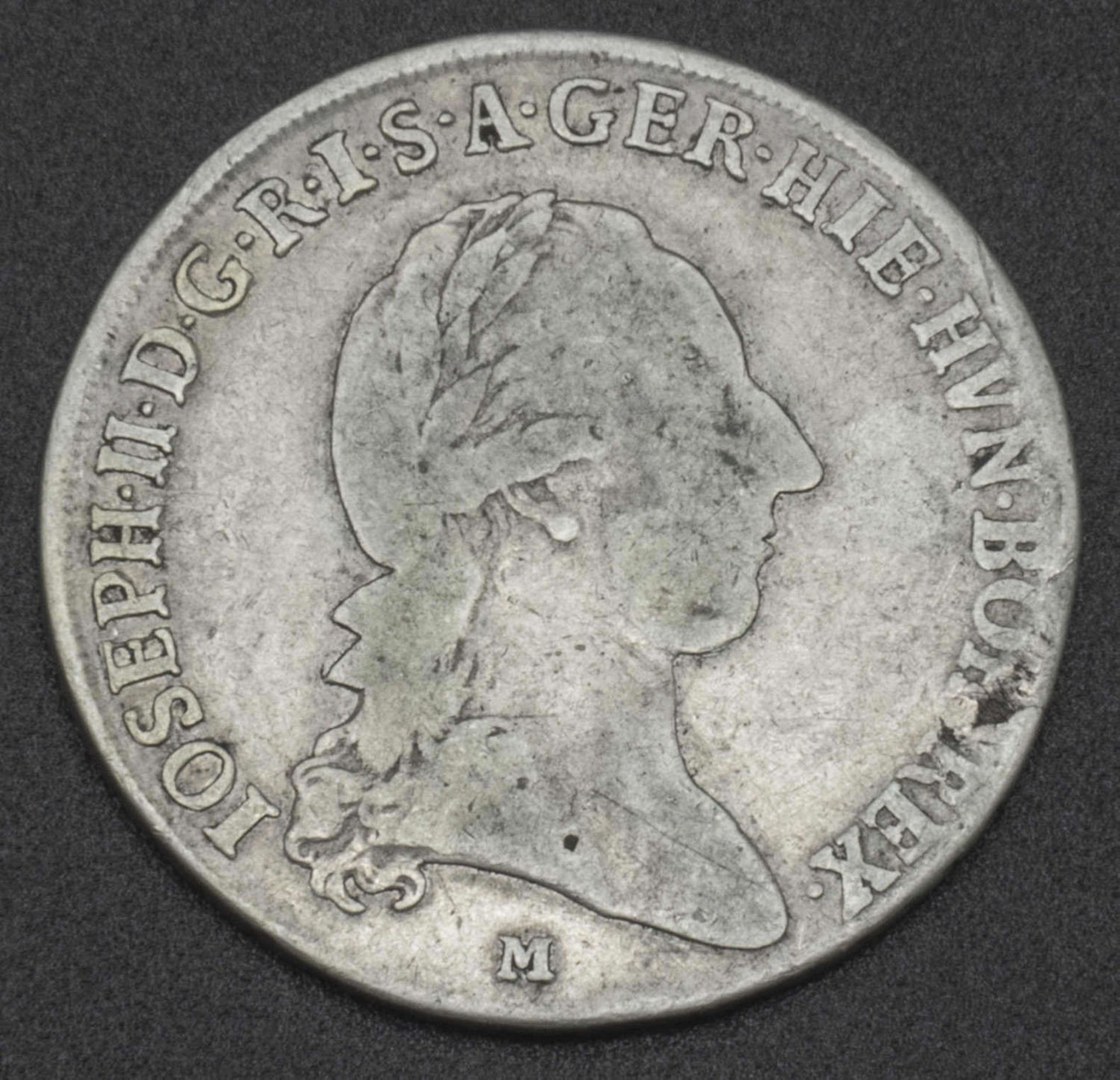 Silbermünze Römisch Deutsches Reich "Joseph II". Kronentaler 1787. Erhaltung ss. Joseph II 1765-