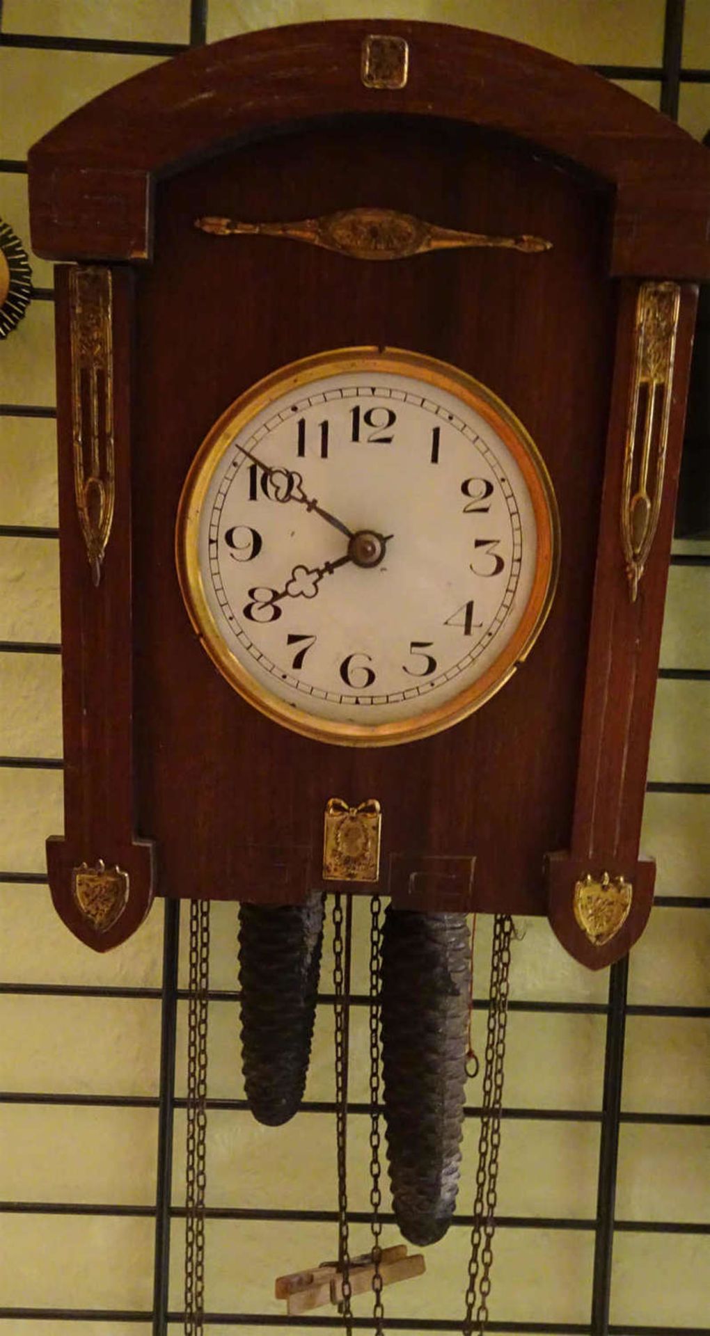 Rahmenuhr, 1880, Schottenwerk. Schlag auf Feder. 22x28 cmFrame clock, 1880, Schottenwerk. Blow on