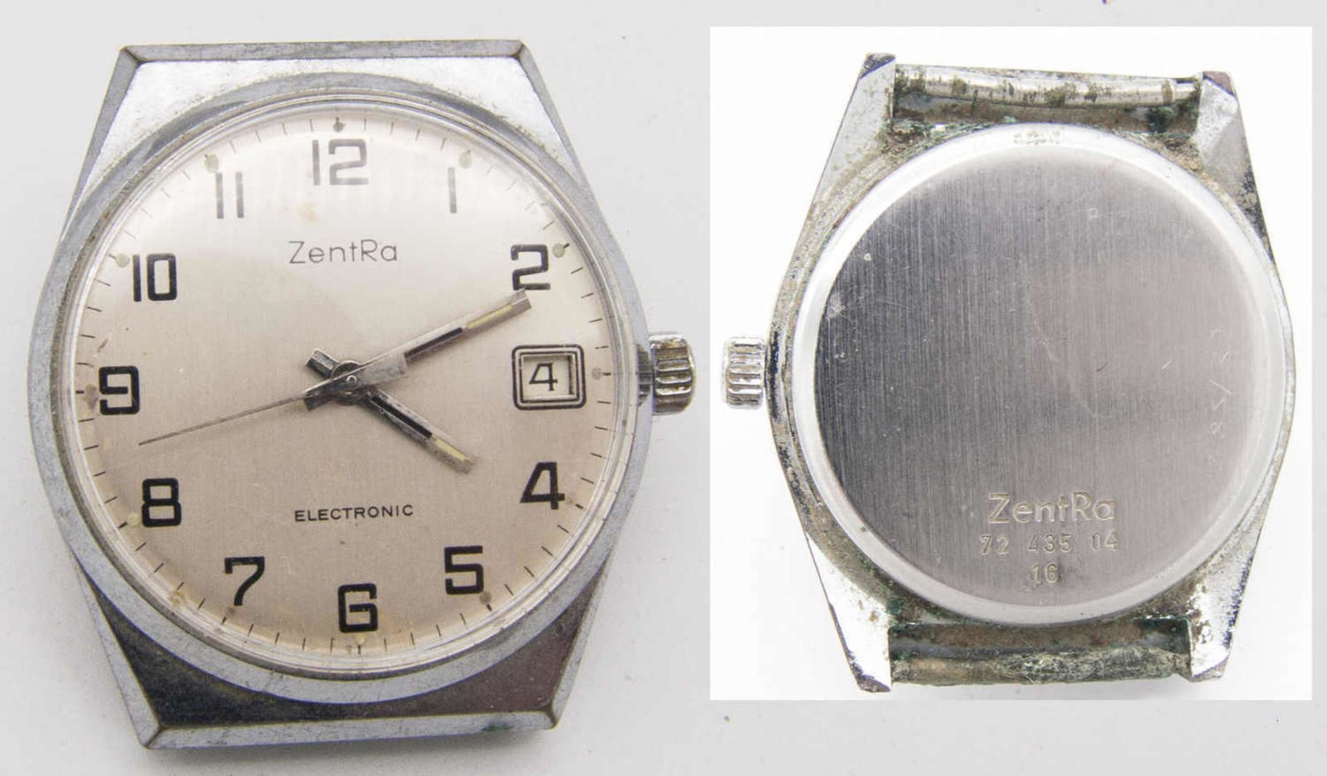 ZentRa electronic Herren - Armbanduhr.Ohne Band. Für Bastler.ZentRa electronic mens wristwatch.