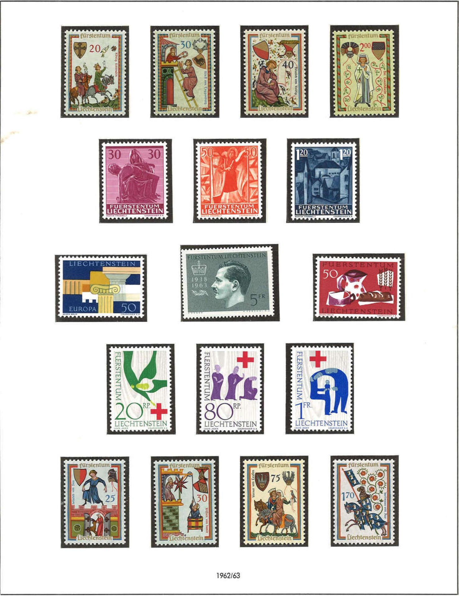 Teilsammlung, Lichtenstein, Luxemburg und Österreich, alle postfrisch, Luxemburg 1957-1973, - Bild 3 aus 9