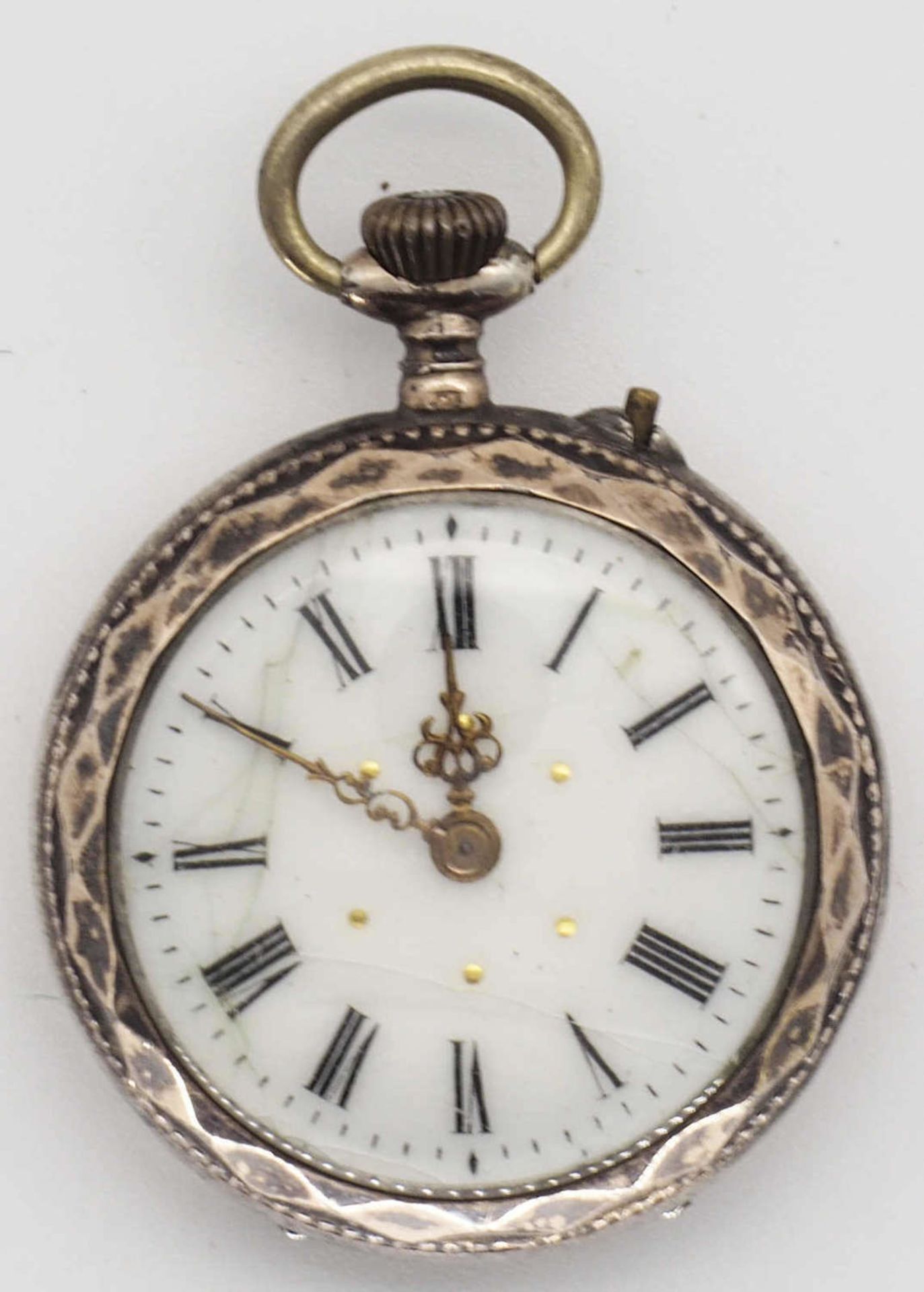 Damentaschenuhr, 800er Silber, funktionsfähig.Ladies pocket watch, 800 silver, functional.