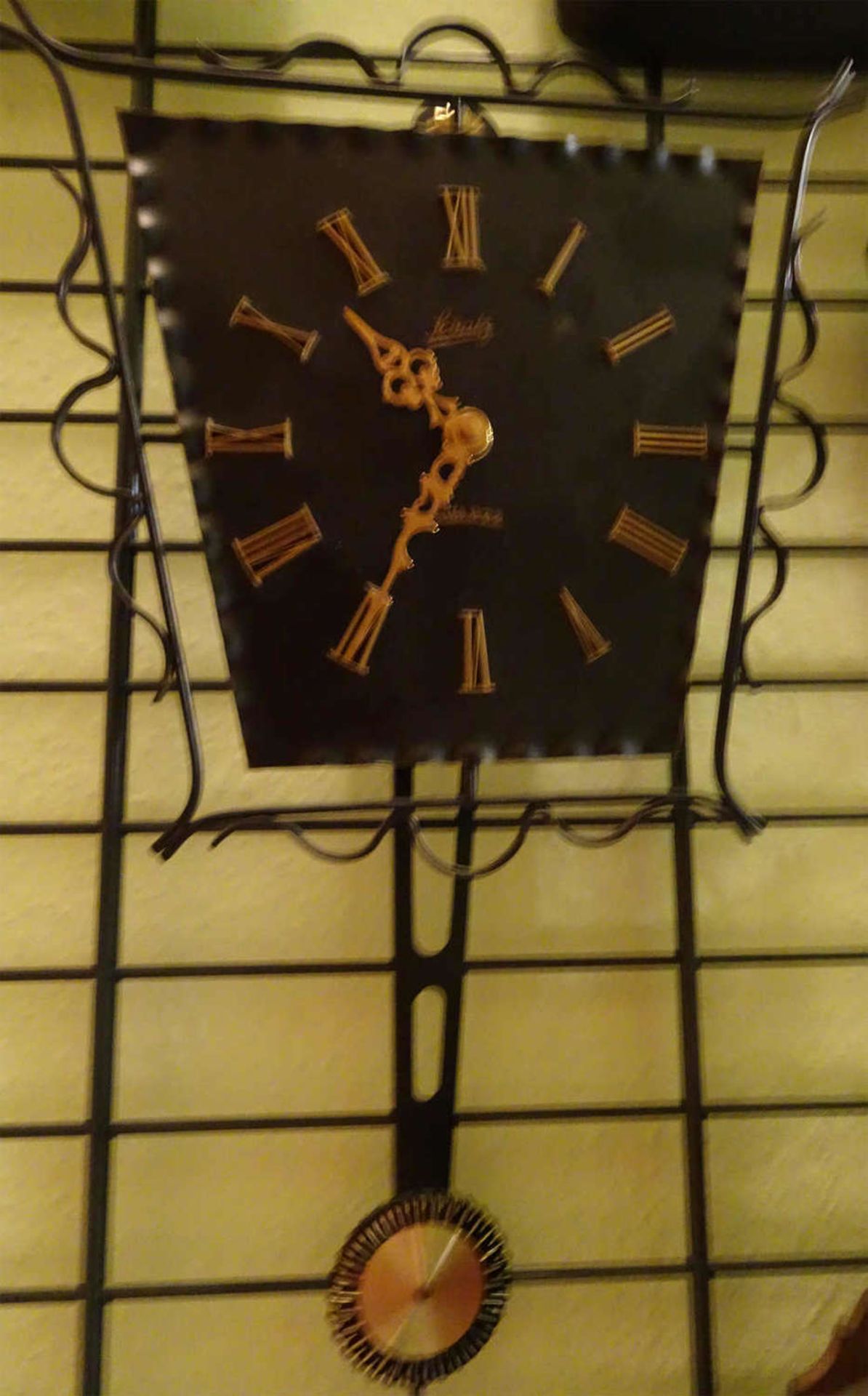 Wanduhr, Marke Schatz, elektrisch. 45 cmWall clock, brand treasure, electric. 45 cm