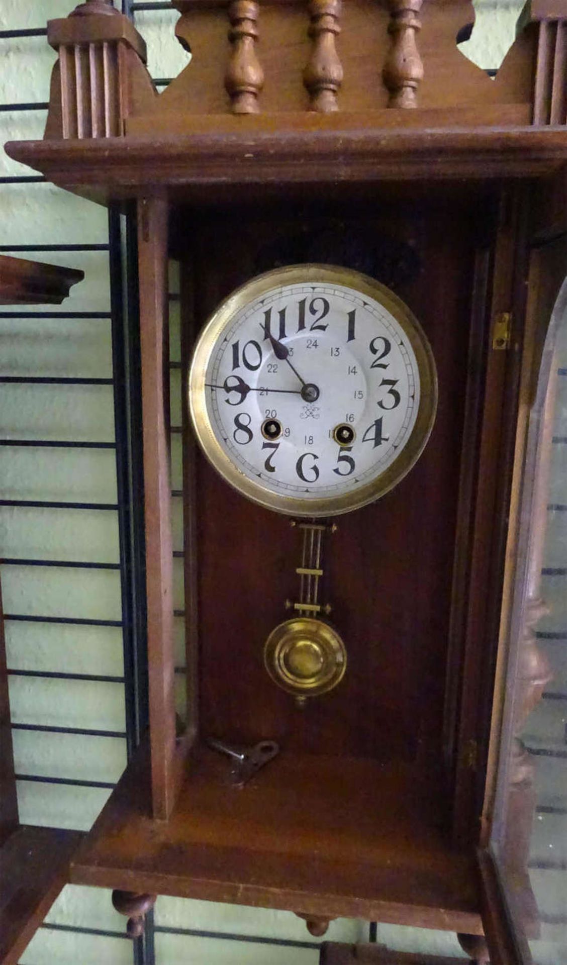 Regulator Gründerzeit, französische Uhr, Marke Japy und freres, Schlag auf eine Stange, 24Std- - Bild 3 aus 4