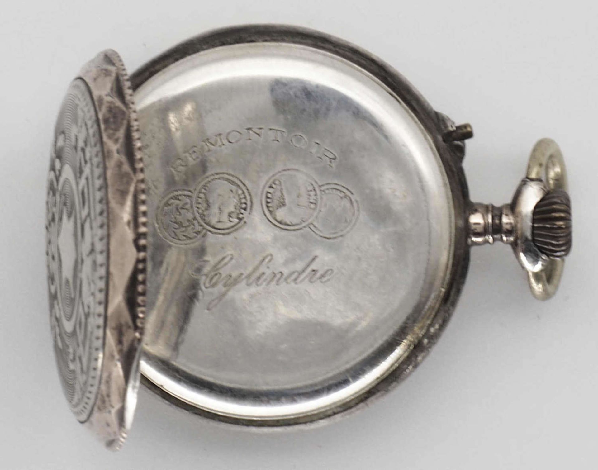 Damentaschenuhr, 800er Silber, funktionsfähig.Ladies pocket watch, 800 silver, functional. - Bild 3 aus 4