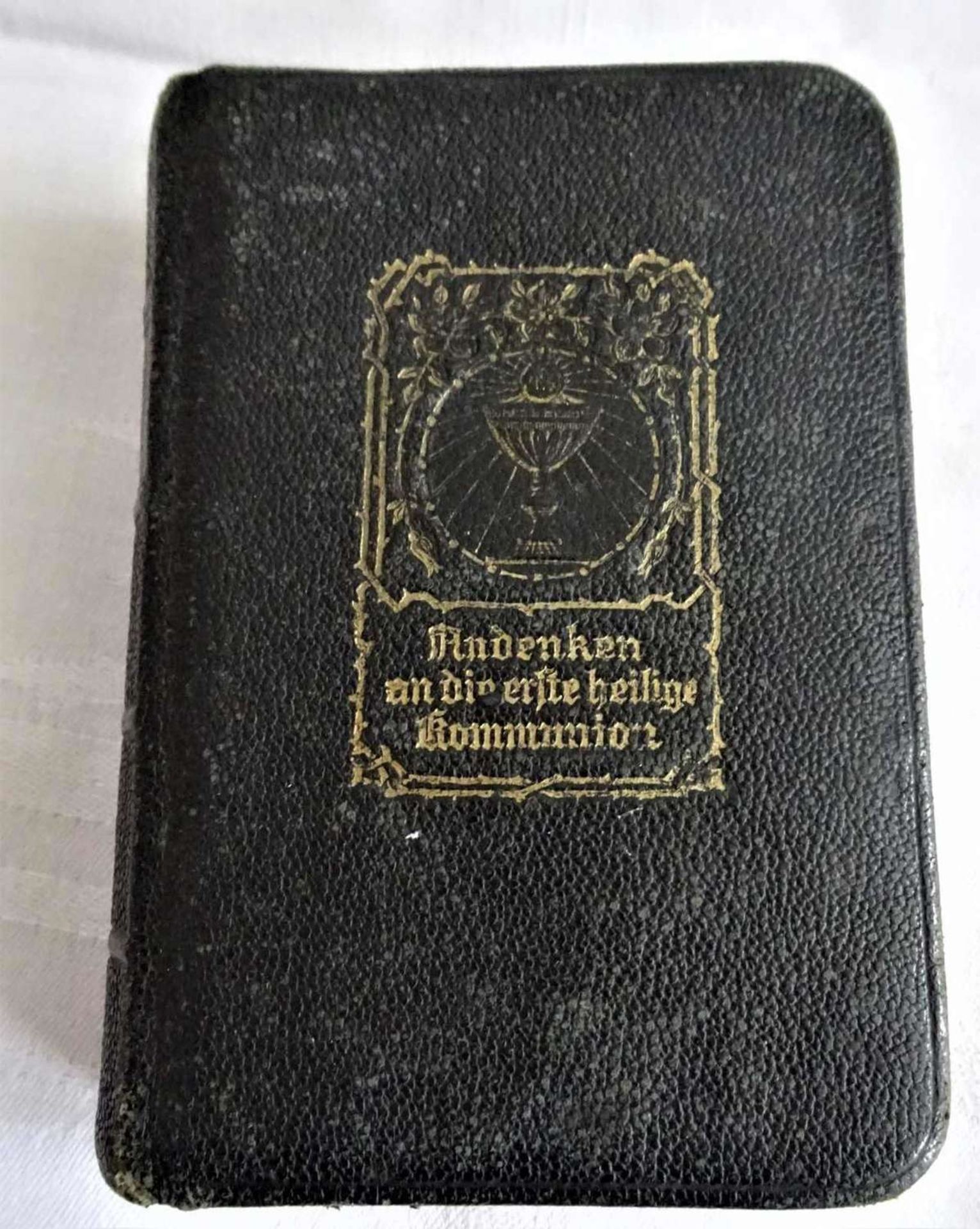 "Andenken an die erste heilige Kommunion" , Gebetsbuch von 1912, gebrauchter Zustand"Souvenir of the
