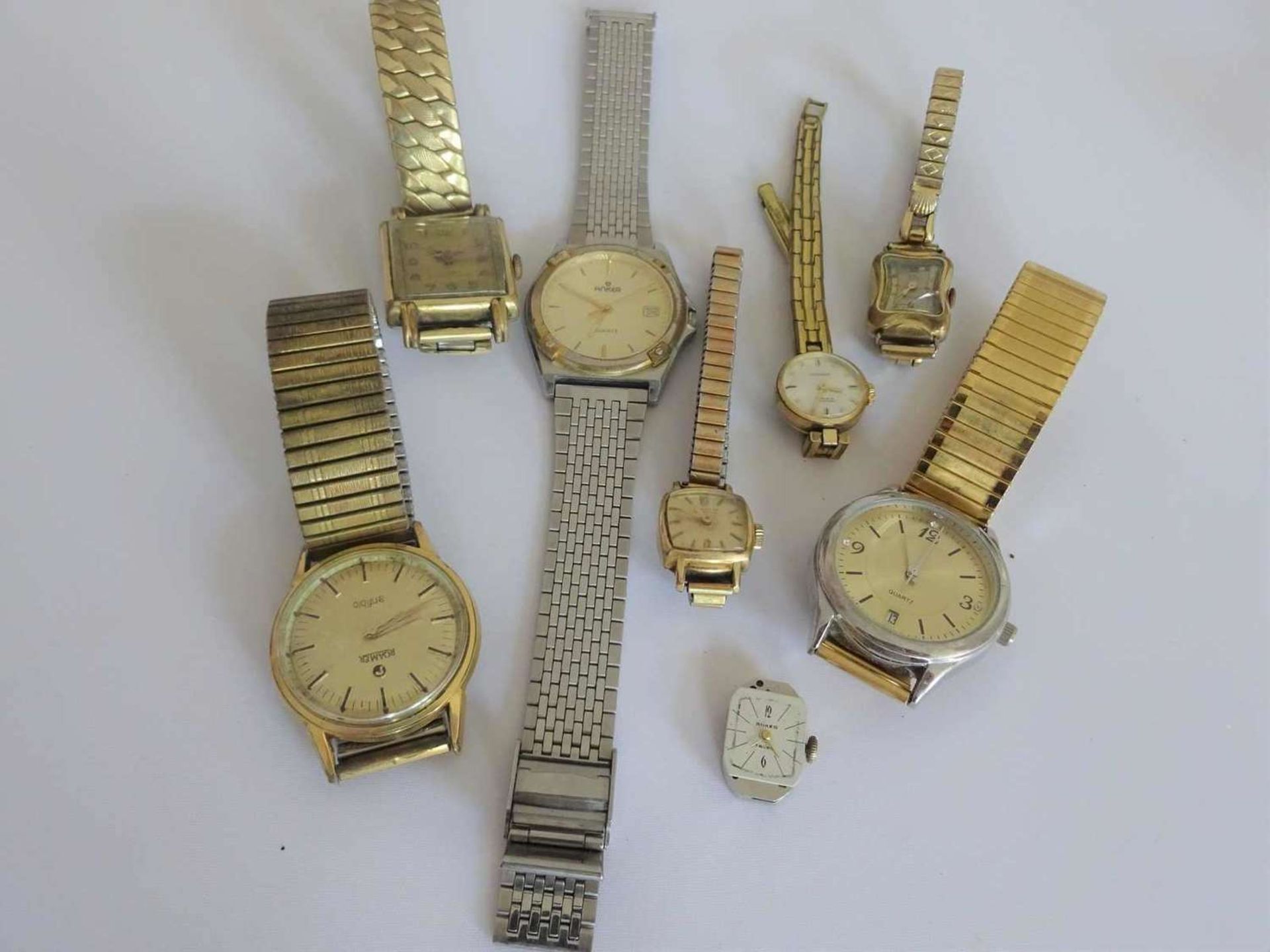 Armbanduhren, Bastlerlot, teilweise mit FunktionWristwatches, Bastlerlot, partially with function