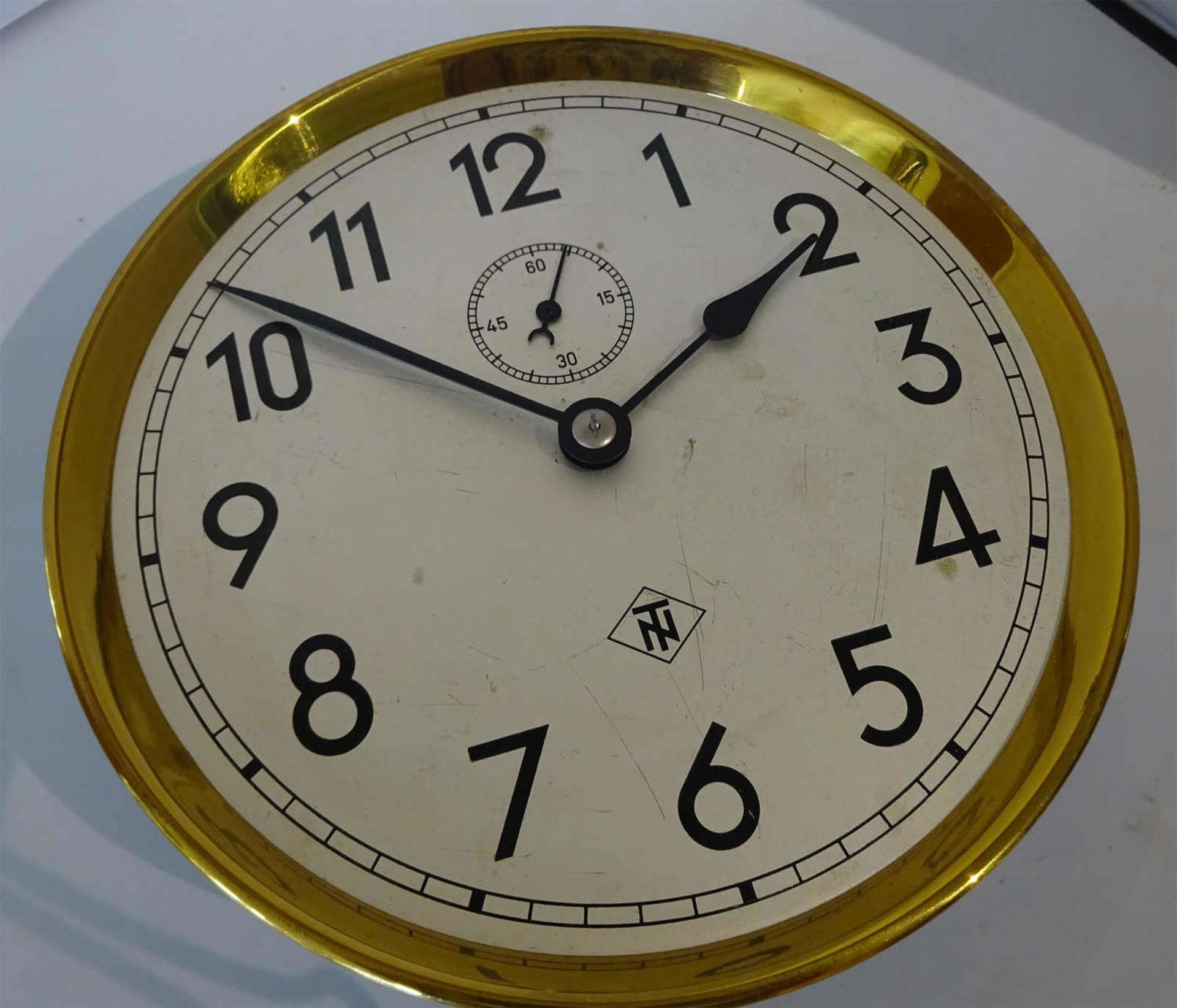 Uhrwerk Firma TN Werksuhr, Durchmesser 21 cmClockwork company TN works clock, diameter 21 cm