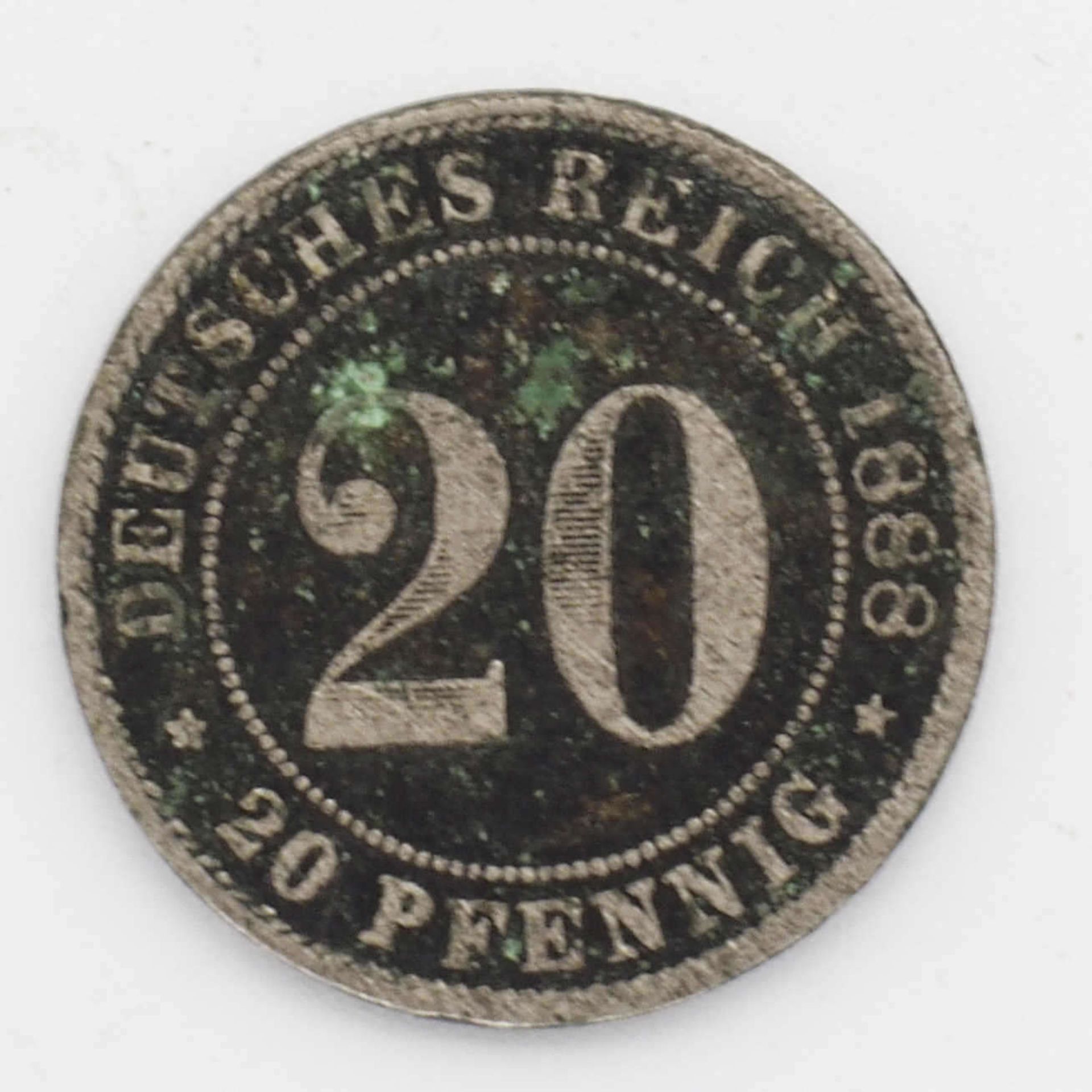 Deutsches Kaiserreich 1888 J, 20 Pfennig - Münze. Erhaltung: s.German Empire 1888 J, 20 Pfennig -