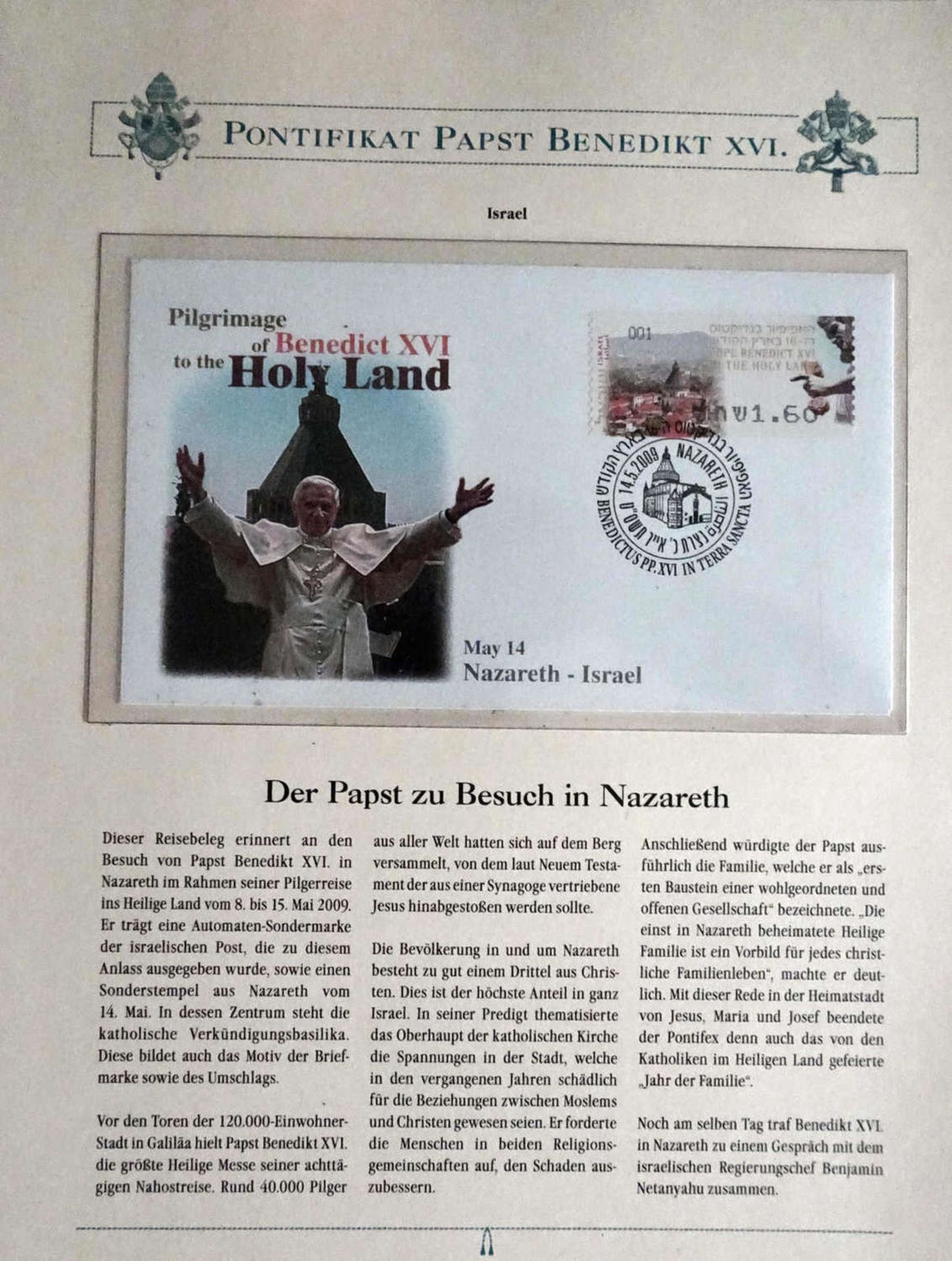 19 Sammelblätter Papst Benedikt XVI., dabei auch Euro-Ausgaben.19 pamphlets Pope Benedict XVI., Also - Image 2 of 5