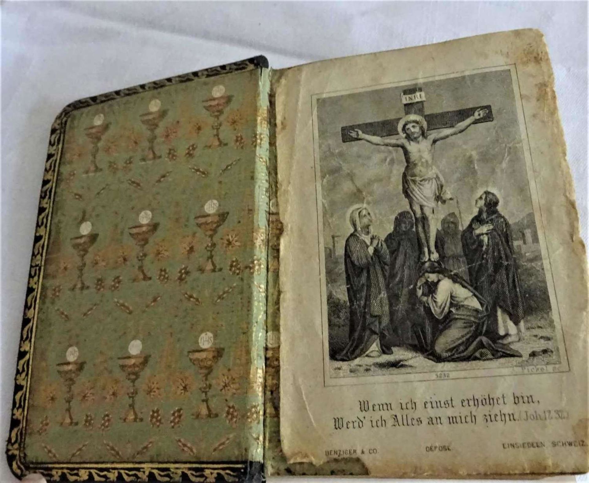 "Andenken an die erste heilige Kommunion" , Gebetsbuch von 1912, gebrauchter Zustand"Souvenir of the - Image 2 of 2