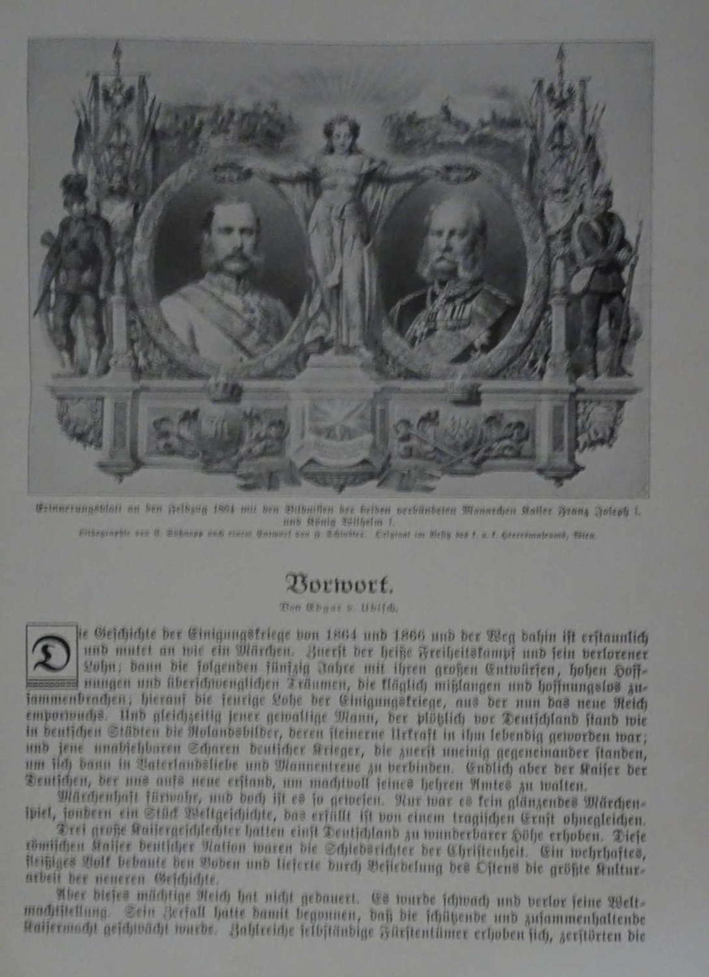 von Voss, Wilhelm, Illustrierte Geschichte der deutschen Einigungskriege 1864 - 1866.Union - Image 2 of 3