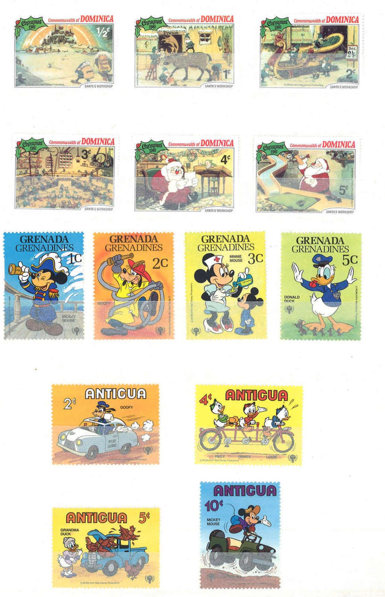 schönes dickes, halb gefülltes Dublettenalbum mit Disney Briefmarken, hoher Wert. Bitte - Bild 2 aus 5